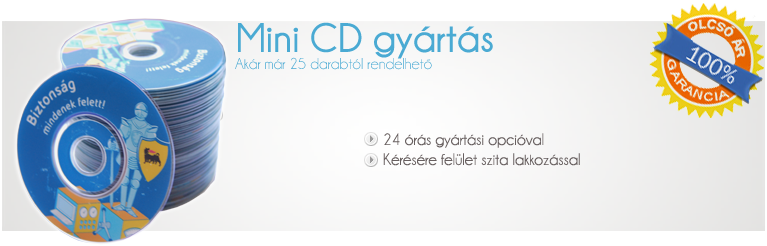 mini cd gyártás